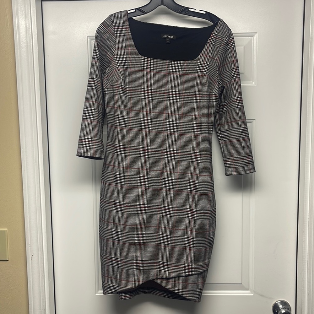 Express plaid dress